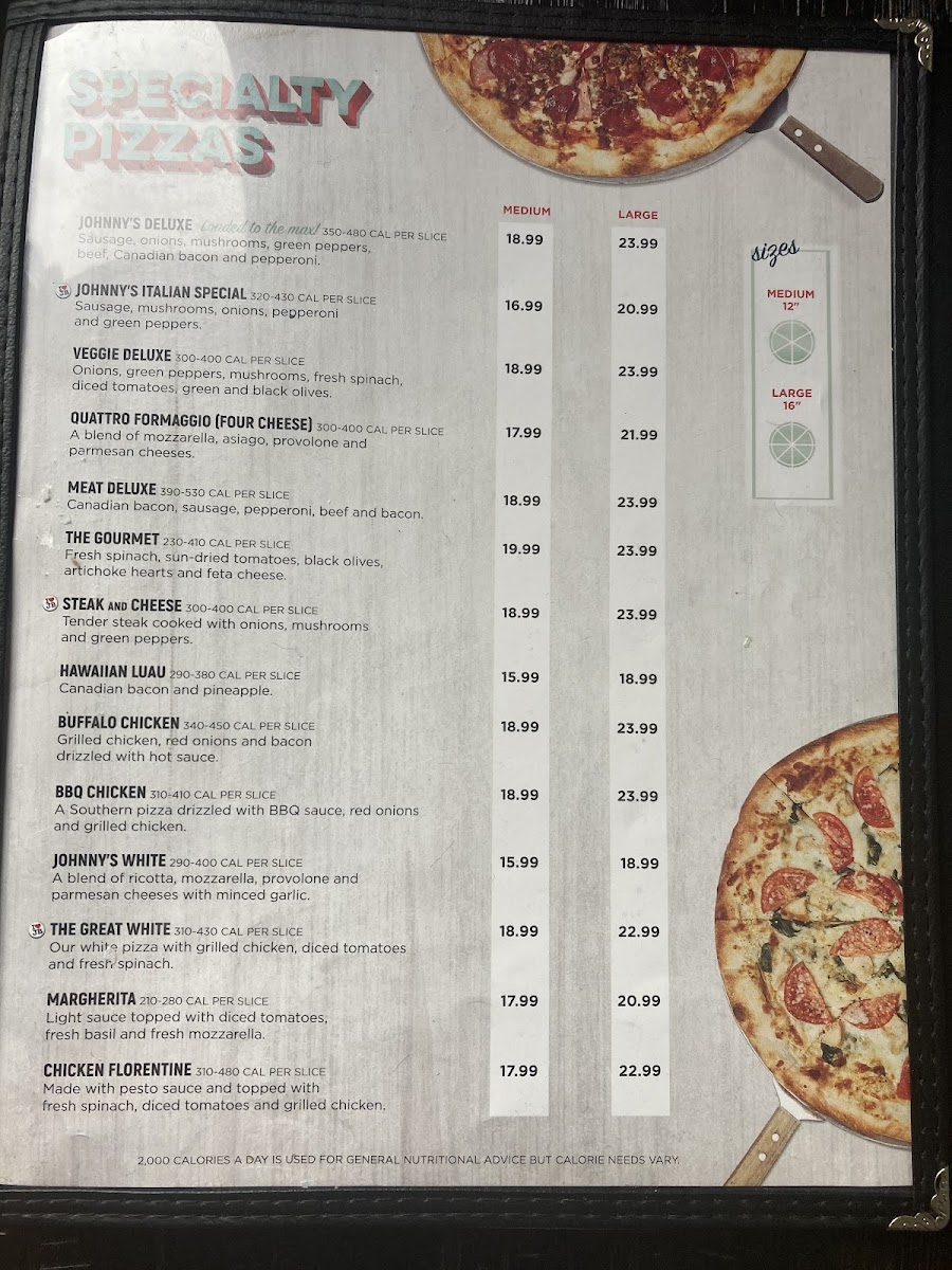 Menu Johnny Brusco's New York Style Pizza-2