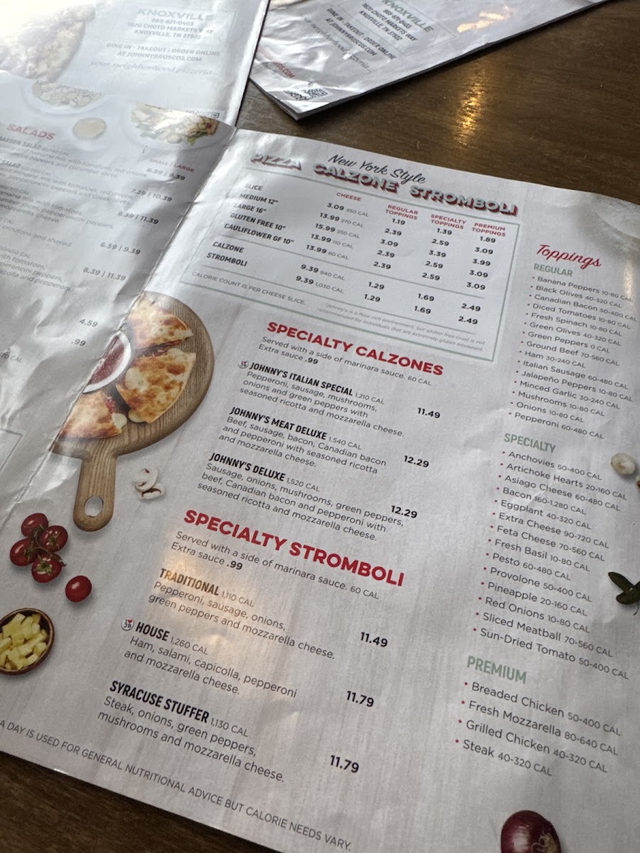 Menu Johnny Brusco's New York Style Pizza-8