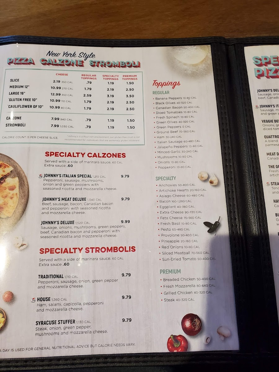 Menu Johnny Brusco's New York Style Pizza-9